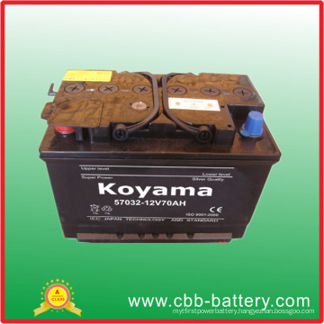 DIN 57032-12V70ah SMF Car Battery Automobile Car Battery